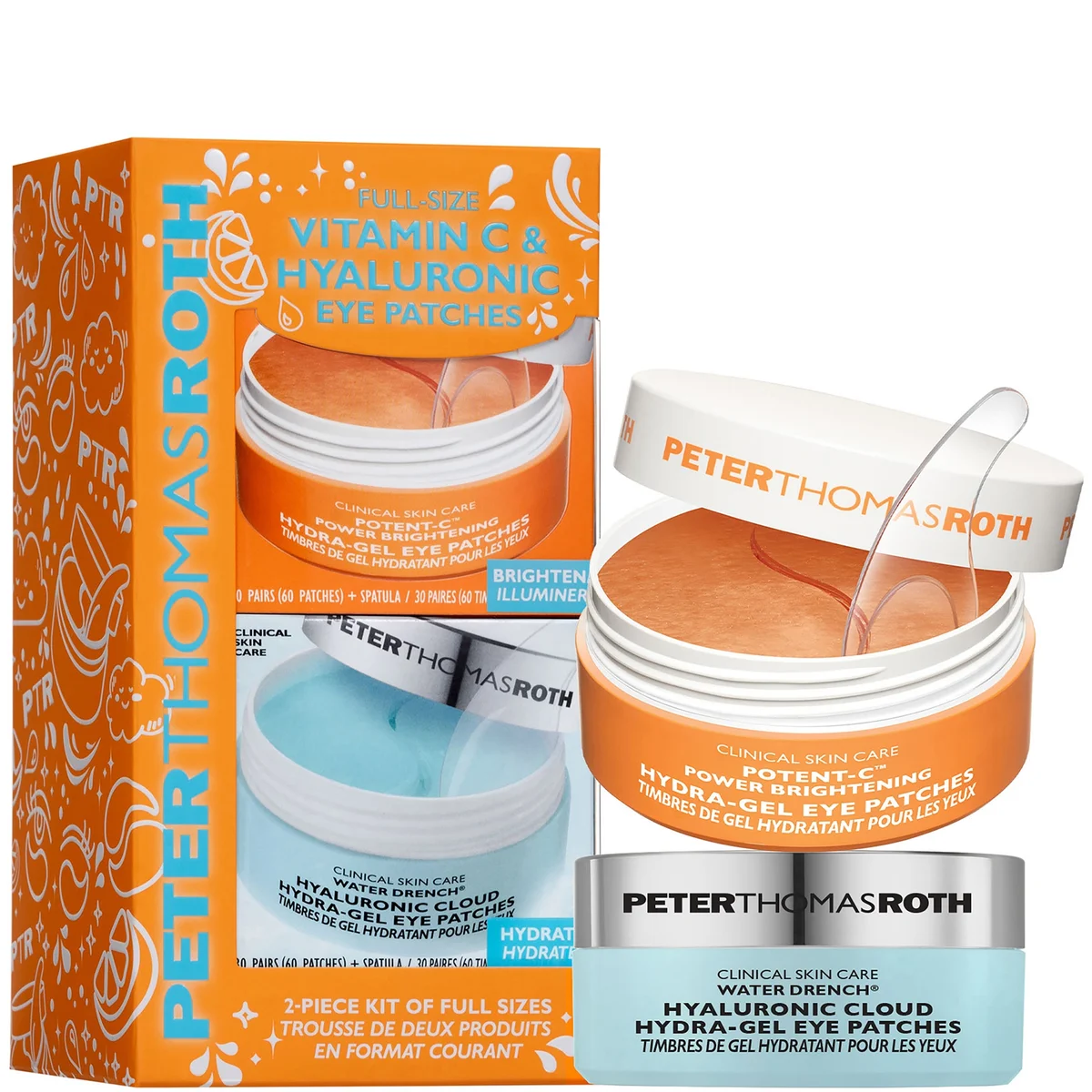 Peter Thomas Roth Vitamin C & Hyaluronic Eye Patches 2-Piece Full Size Kit