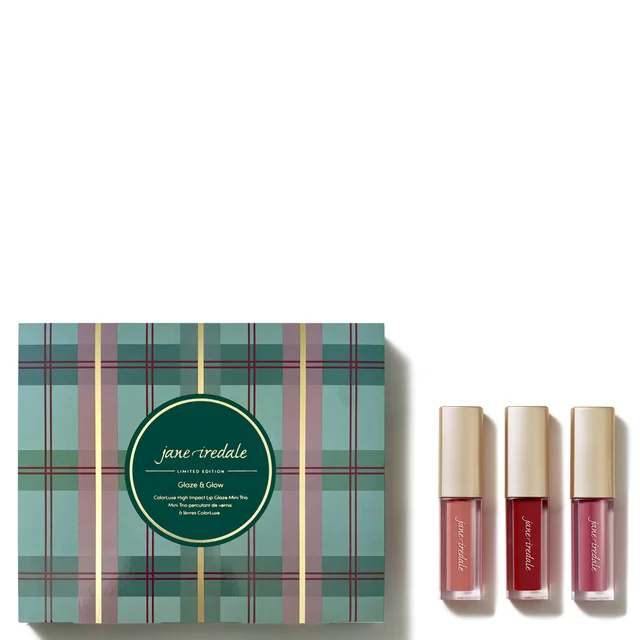 jane iredale Glaze & Glow ColorLuxe High Impact Lip Glaze Mini Trio (Worth $58)