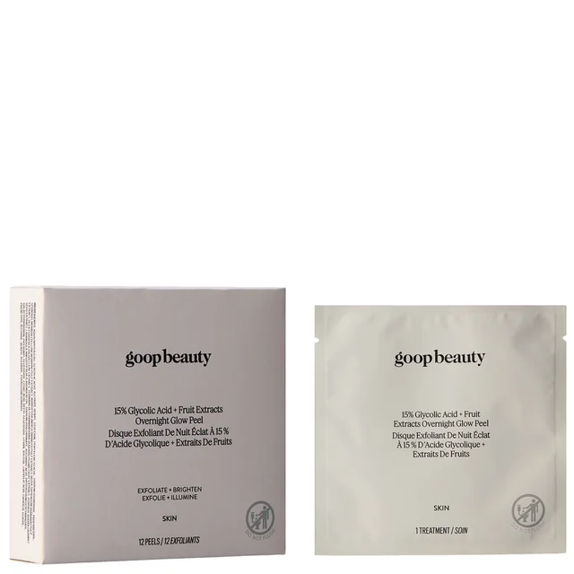 goop beauty 15% Glycolic Acid Overnight Glow Peel (12 count)