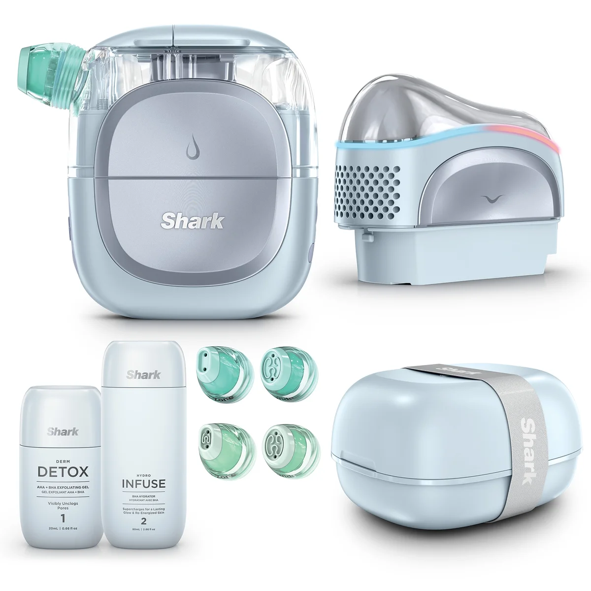Shark™ FacialPro™ Glow At Home Hydro-Powered Facial System - Blue