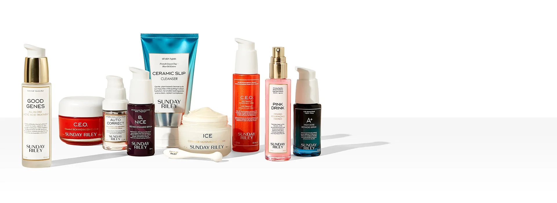 Sunday Riley: POWERED BY SCIENCE, BALANCED BY BOTANICALS. Sunday Riley uses advanced, active ingredients with balancing botanicals for non-irritating, fast-acting formulas that transform the skin.