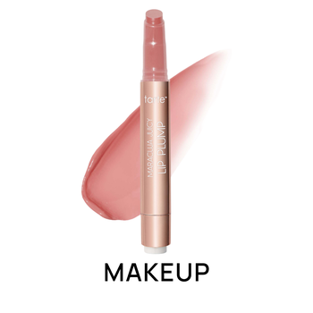 A pink lipstick smear and applicator wand representing the Makeup and Cosmetics category.